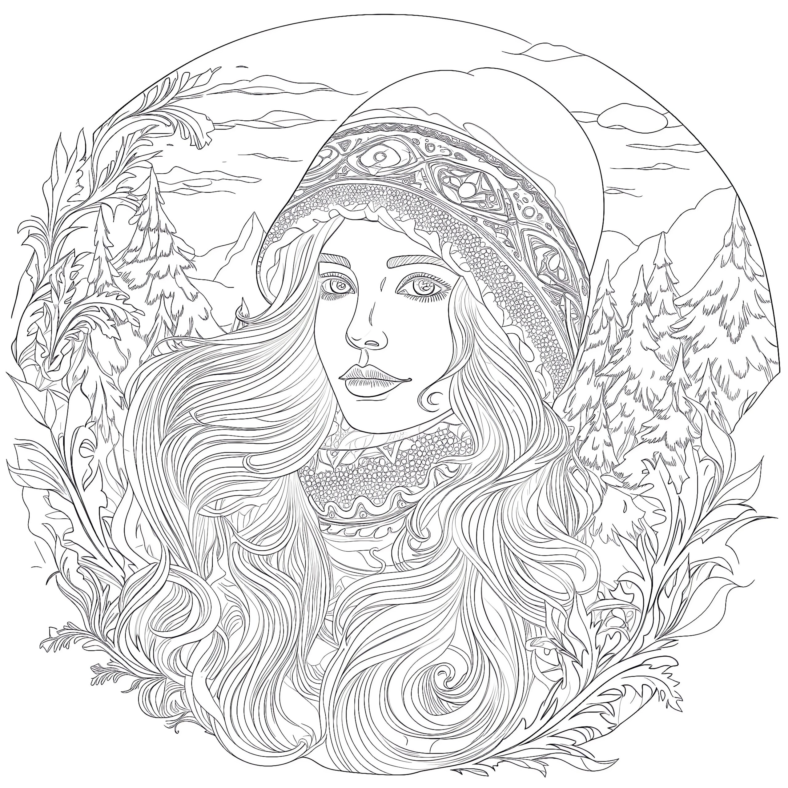 Adult Coloring Pages Winter Coloring Page Mimi Panda Adult Coloring Pages Winter Coloring Page Mimi Panda