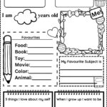 All About Me Worksheet Free