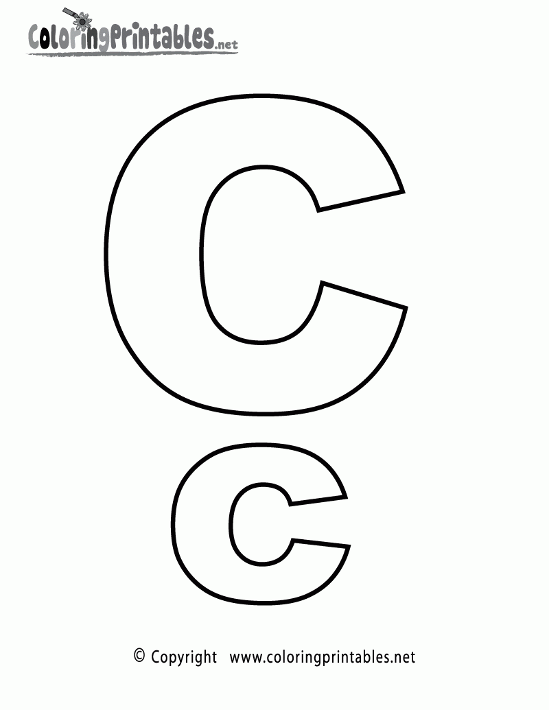 letter c coloring page