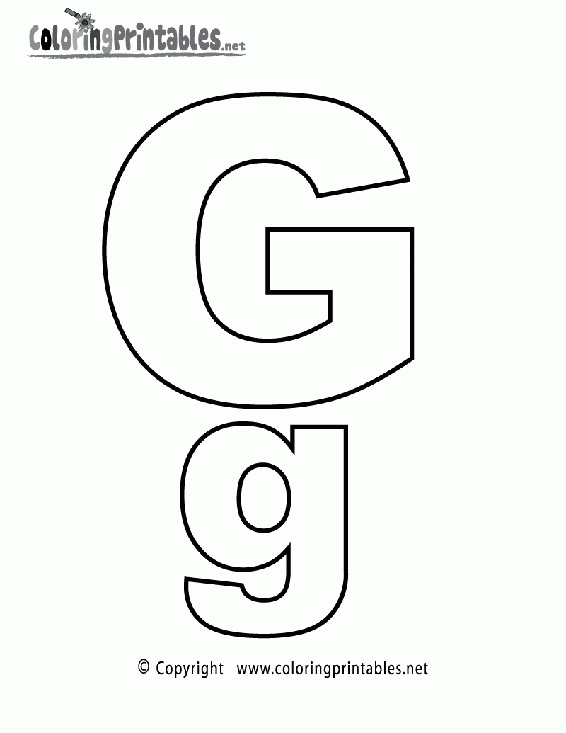 Alphabet Letter G Coloring Page A Free English Coloring Printable Alphabet Letter G Coloring Page A Free English Coloring Printable