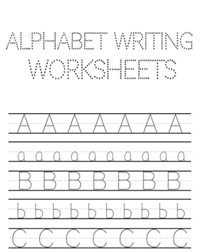 Alphabet Writing Worksheets ABC Writing Practice Books For Preschool alphabet Writing Practice A To Z Tracing Worksheets Learning Lina Worksheets Amazon de B cher