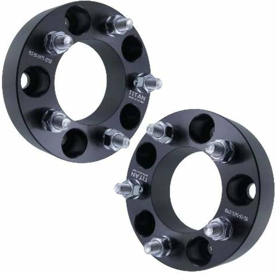 Amazon 1 5 5x5 To 5x4 75 Wheel Adapters Change Bolt Pattern Convert 5x127 To 5x120 1 5 Inch 38mm 12x1 5 Studs Pair Of 2 Black Automotive