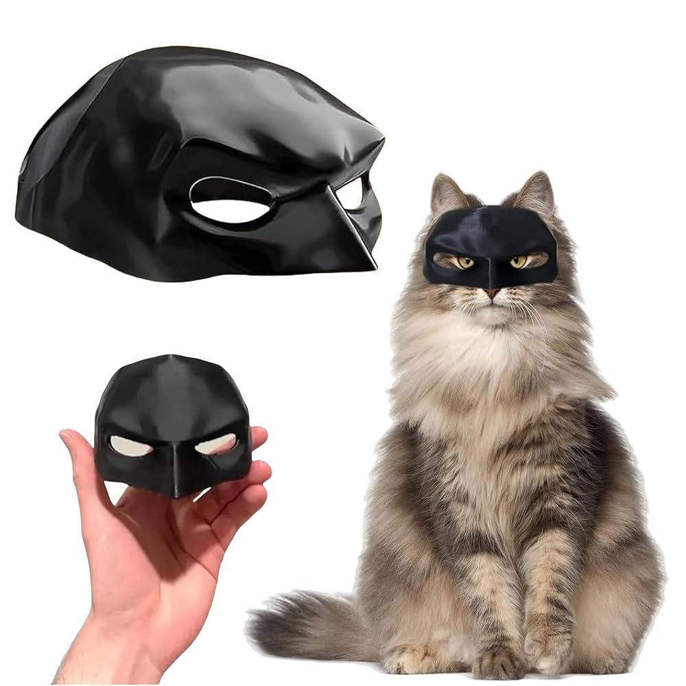 Amazon Cat Bat Cosplay Hat 2025New Batcat Mask For Cats Funny Avenger Mask Halloween Costume Accessory Medium Pet Supplies
