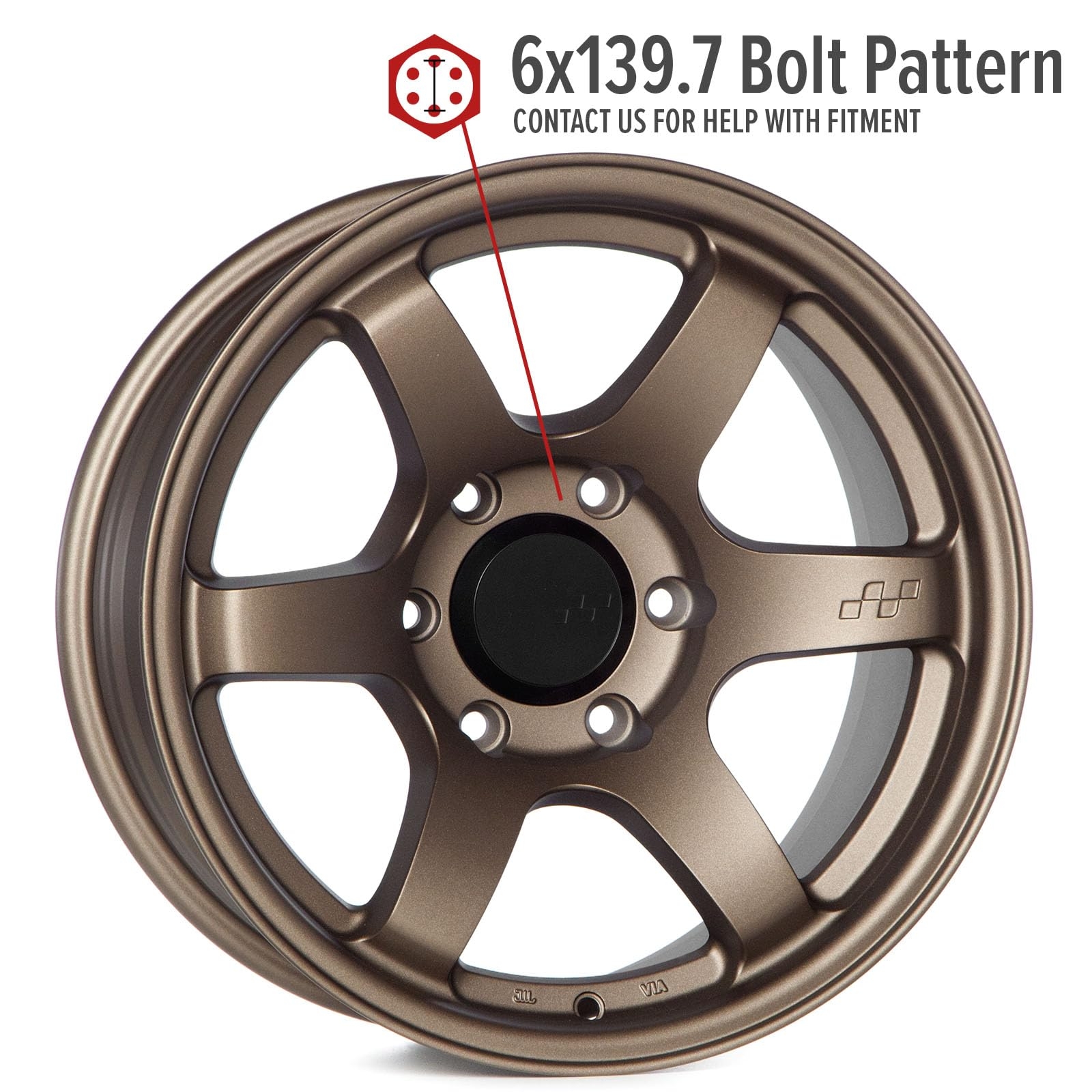 Amazon Circuit Offroad Steller 17 Inch Wheels Flat Matte Bronze 6x139 7 17x8 5 Et 10mm Offset 106 1mm CB 57DR X Style Rims Compatible With Toyota 4Runner Tacoma FJ Cruiser Lexus GX460 GX470 Automotive