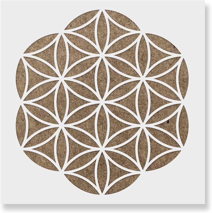 Amazon Flower Of Life Stencil Sacred Geometry Seed Of Life Flower Geometry Designs