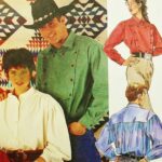 Amazon McCall s Sewing Pattern 7123 Misses And Mens Western Style Shirts Size L XL Bust Chest 42 48 Arts Crafts Sewing
