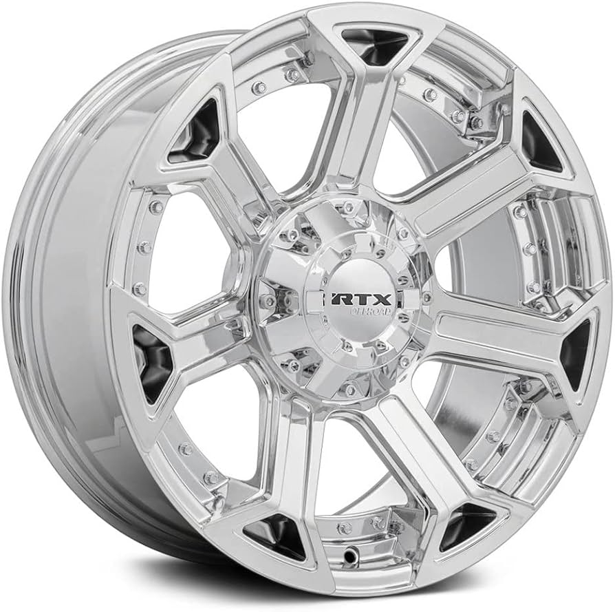 Amazon RTX Peak Custom Wheel 18x9 0 Offset 6x139 7 Bolt Pattern 87 1mm Hub Chrome Rim Automotive