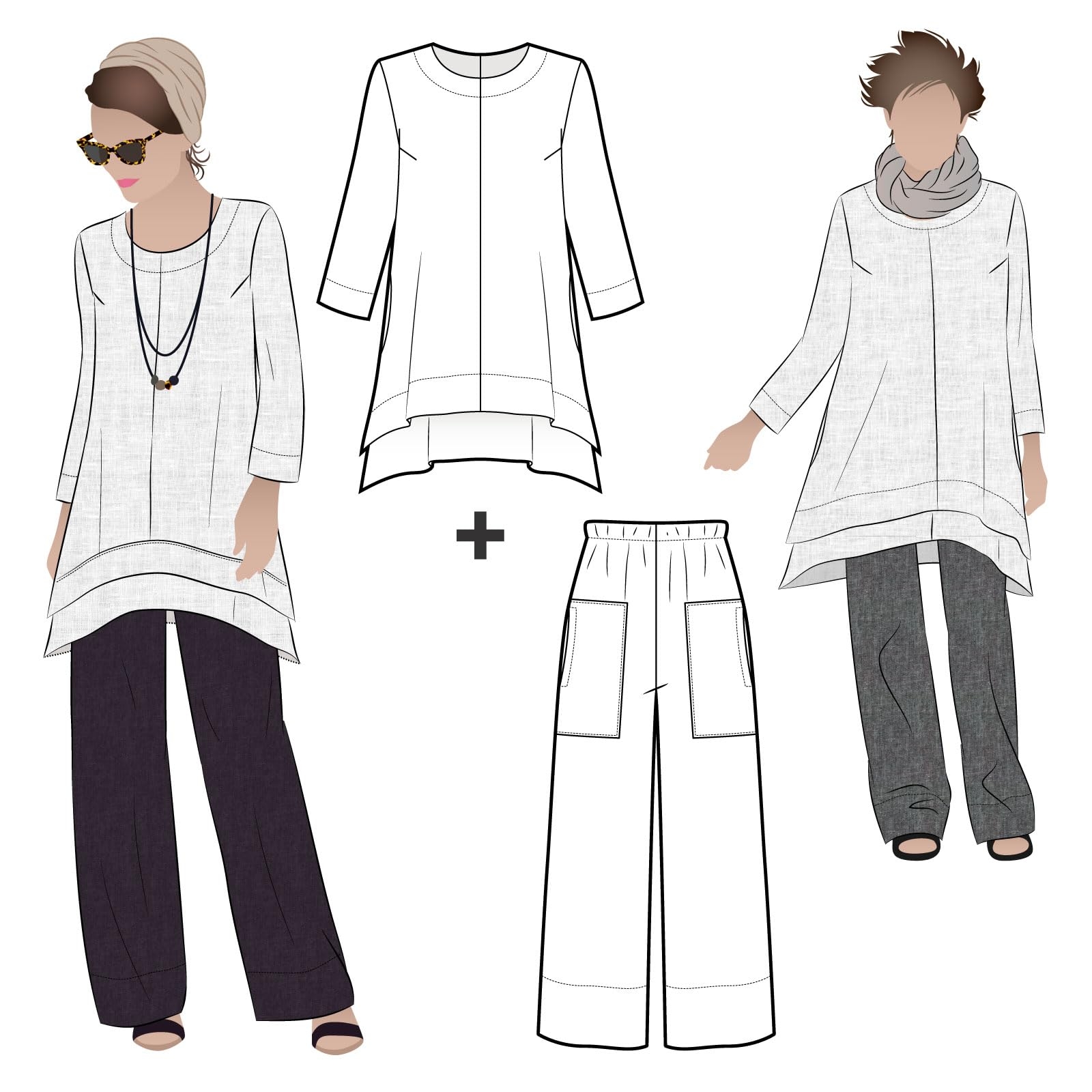 Amazon Style Arc Sewing Pattern Daisy Designer Pant And Tunic Outfit Sizes 04 16 Arts Crafts Sewing Amazon Style Arc Sewing Pattern Daisy Designer Pant And Tunic Outfit Sizes 04 16 Arts Crafts Sewing