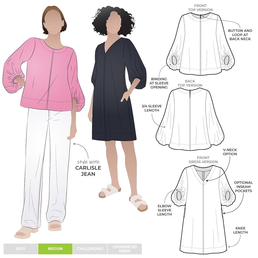 Amazon Style Arc Sewing Pattern Zalia Woven Top And Dress Sizes 10 22 Arts Crafts Sewing Amazon Style Arc Sewing Pattern Zalia Woven Top And Dress Sizes 10 22 Arts Crafts Sewing