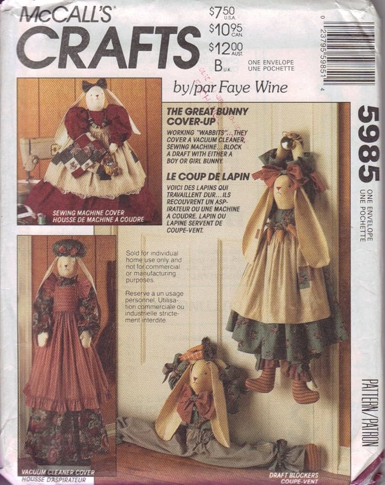 Amazon The Great Bunny Cover Up McCall s Craft Pattern 5985 Arts Crafts Sewing