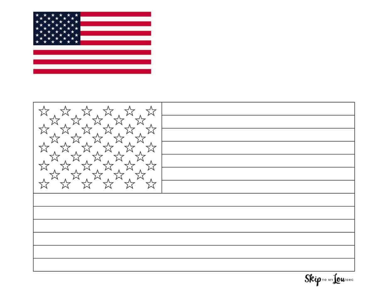 American Flag Coloring Pages Skip To My Lou