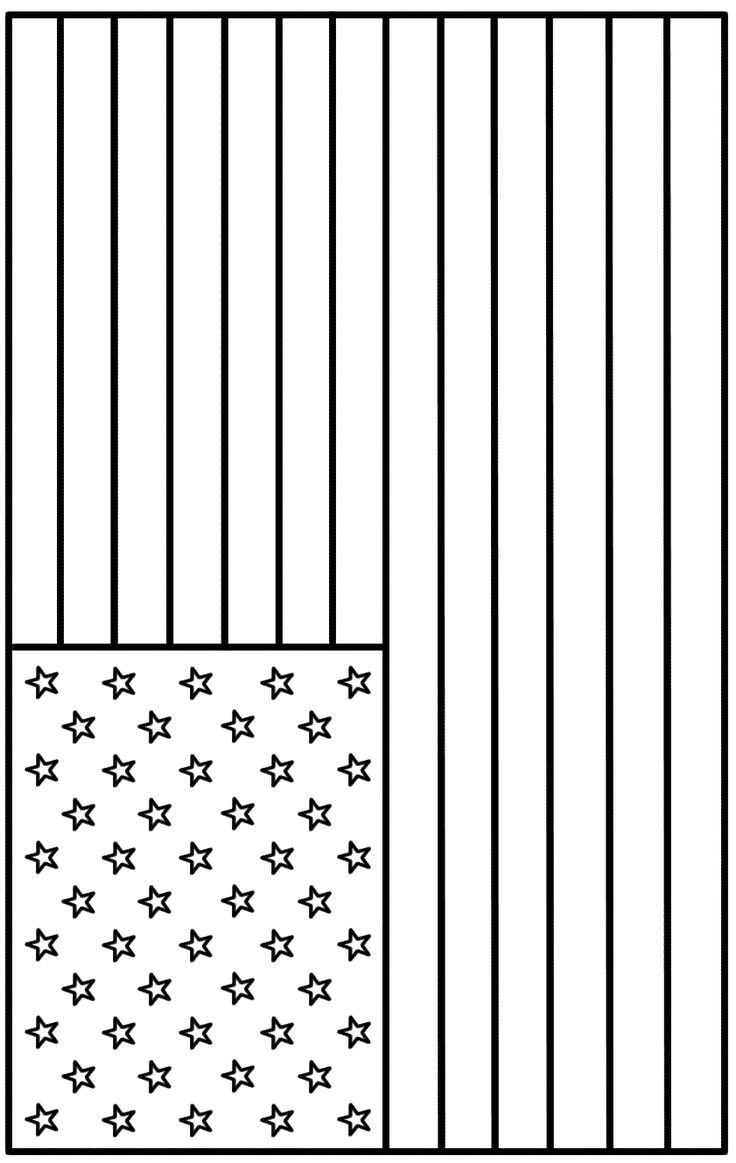 u.s. flag coloring page