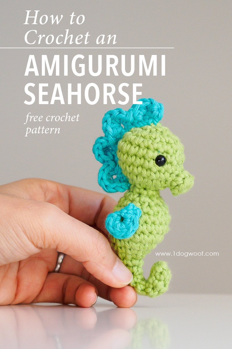 Amigurumi Seahorse Crochet Pattern One Dog Woof