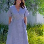 Andrea Wrap Dress Sewing Pattern PDF Womens