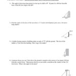 Angles Of Elevation Depression Worksheet PDF Teaching Worksheets Library