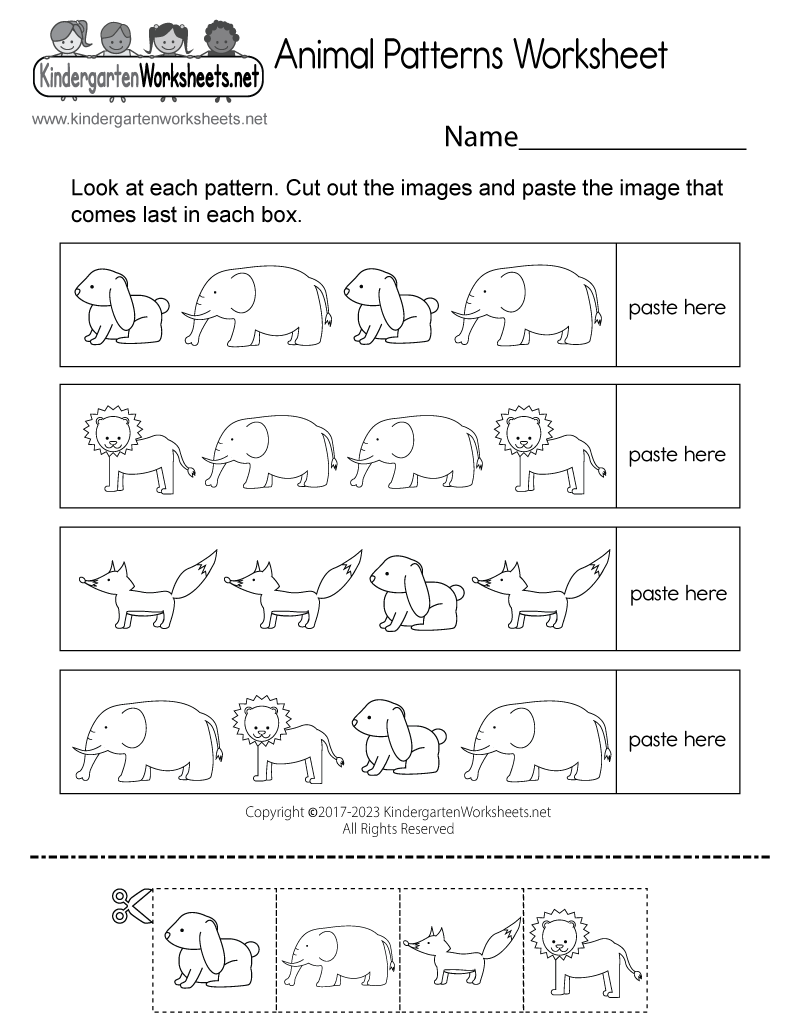 Animal Patterns Worksheet Free Printable Digital PDF Animal Patterns Worksheet Free Printable Digital PDF