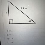 Answered Find The Length X Round To The Nearest Tenth X 7 4 M 47 Bartleby