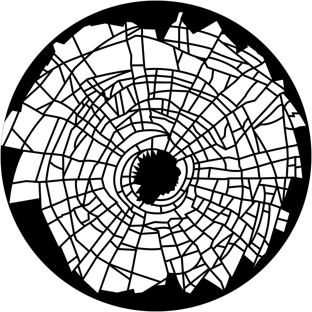 crosshatch pattern black white gobo