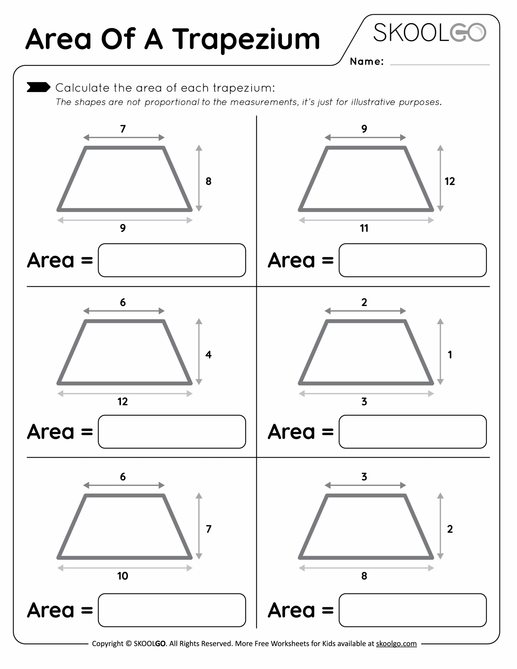 Area Of A Trapezium Free Worksheet For Kids SKOOLGO Worksheets Library Area Of A Trapezium Free Worksheet For Kids SKOOLGO Worksheets Library