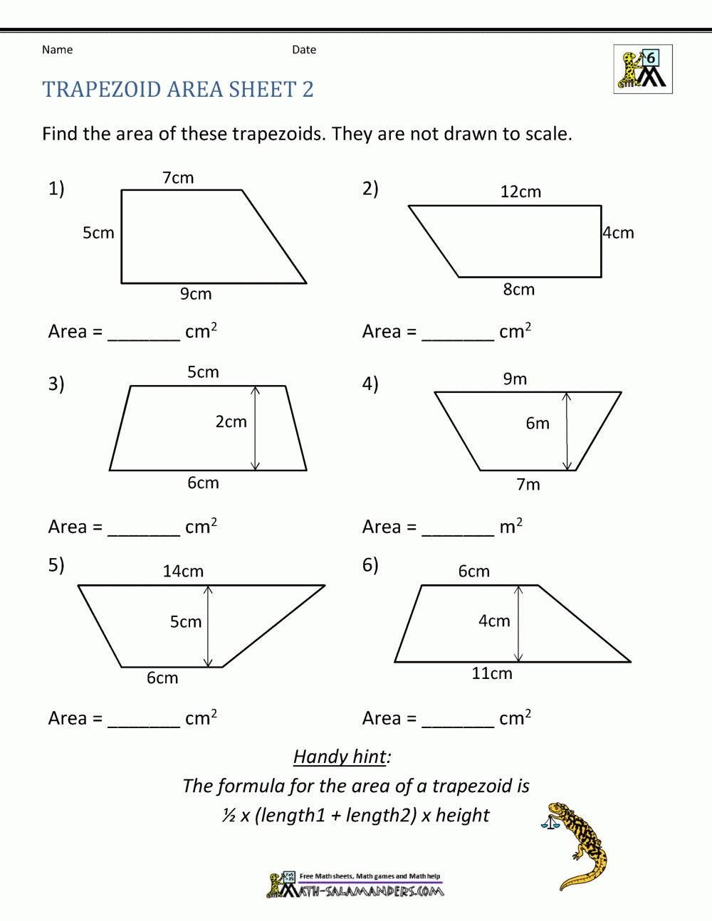 Area Of Quadrilateral Worksheets Worksheets Library