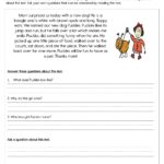 Asking And Answering Questions About A Text Worksheet Have Fun Teaching