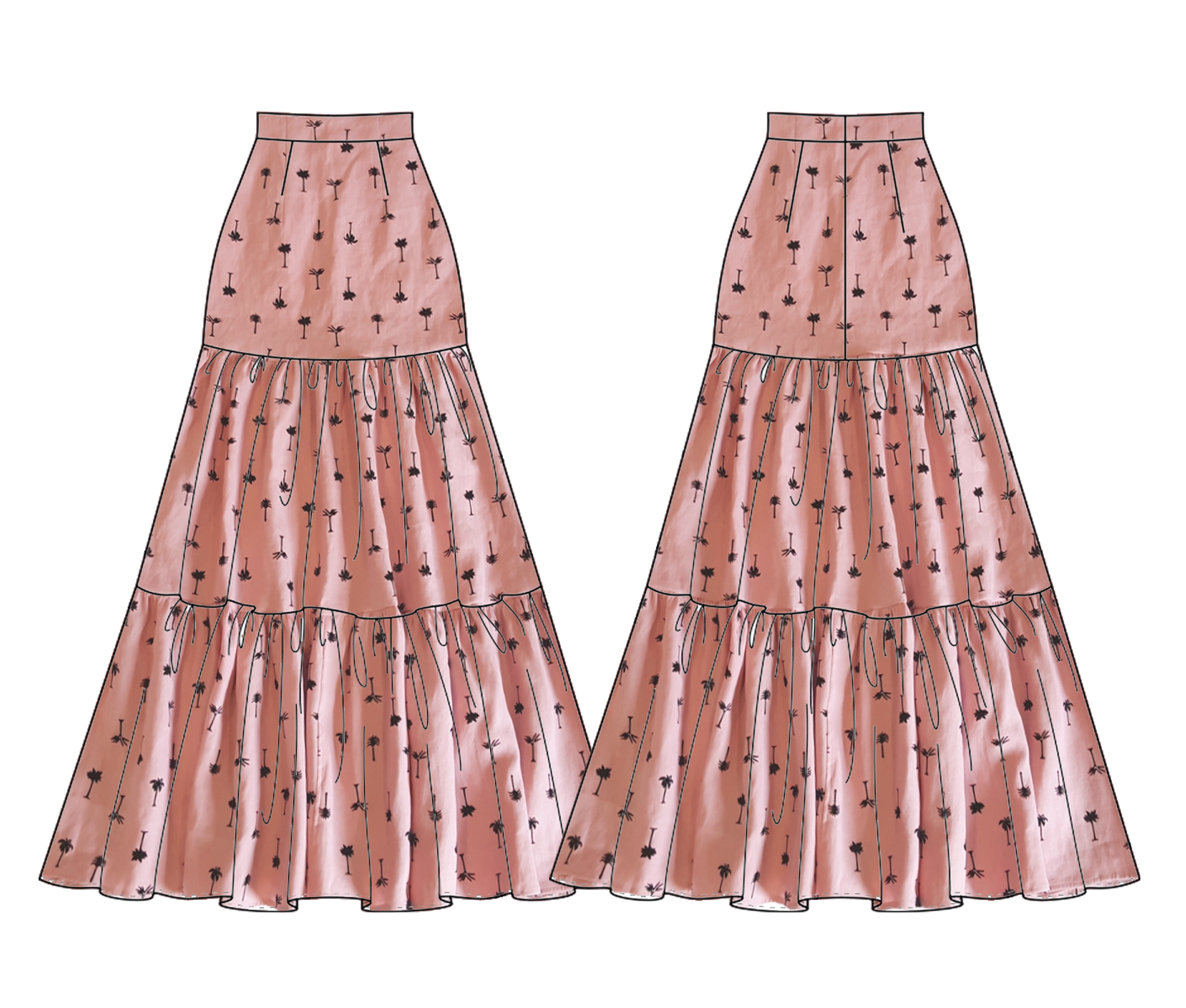maxi skirt sewing pattern