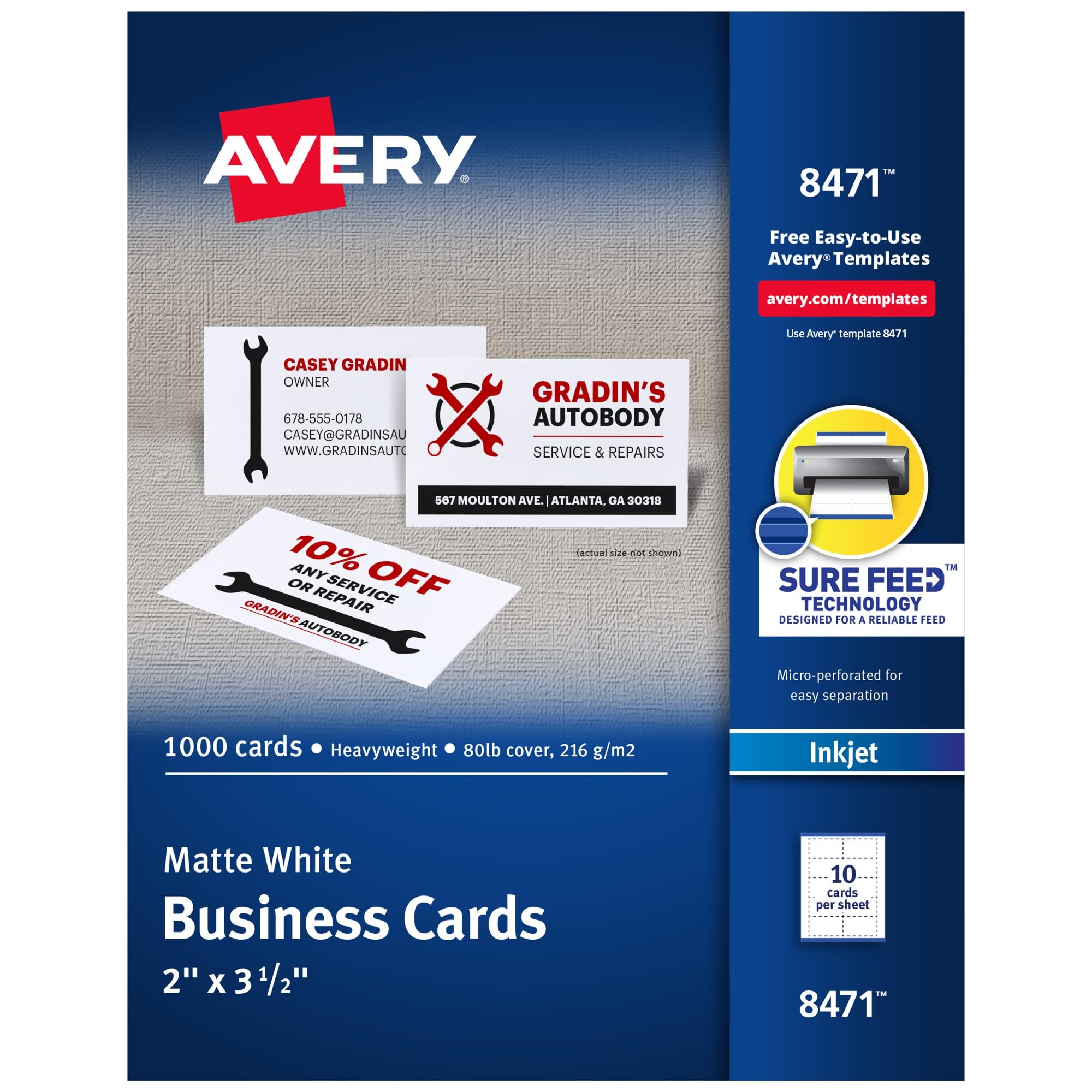 printable business card paper