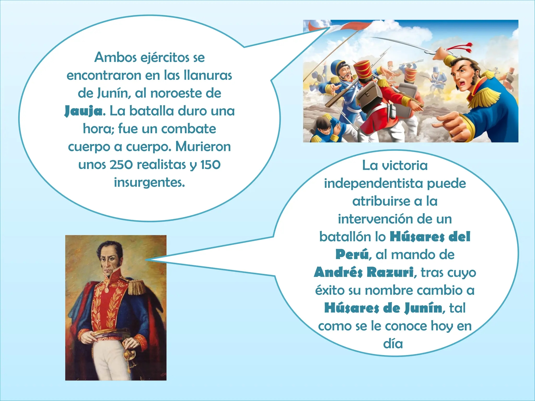 BATALLA DE JUNIN PARA NI OS DE QUINTO GRADO DE PRIMARIA PPTX BATALLA DE JUNIN PARA NI OS DE QUINTO GRADO DE PRIMARIA PPTX