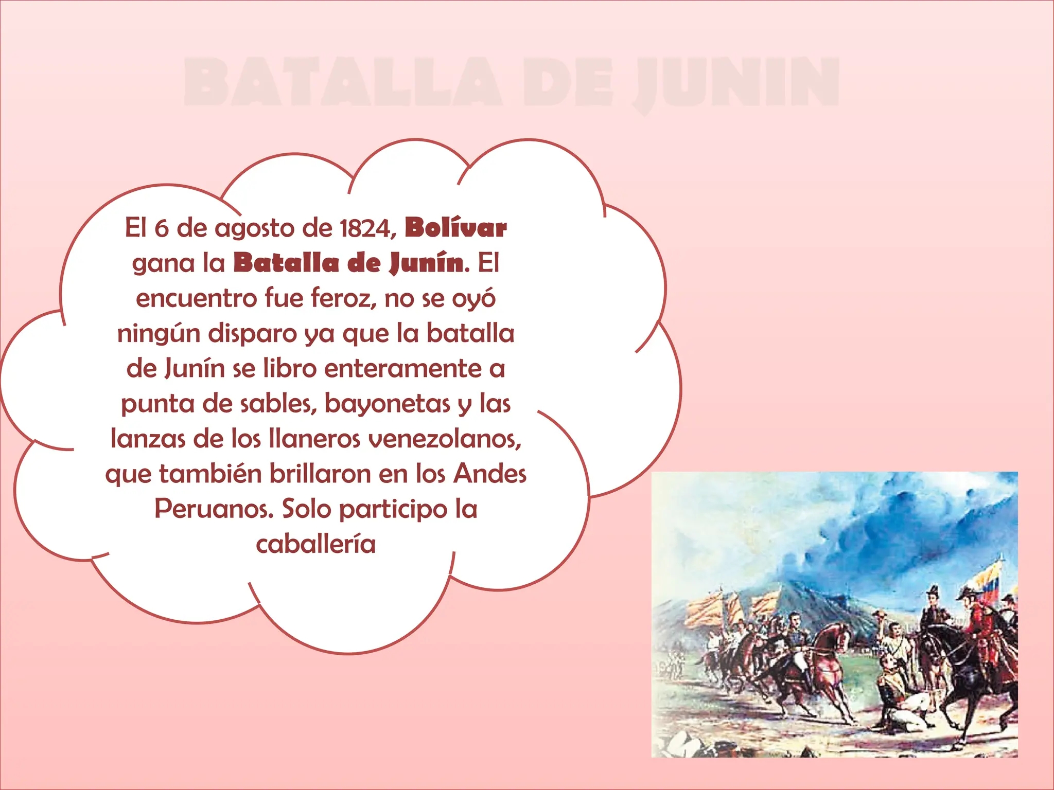 BATALLA DE JUNIN PARA NI OS DE QUINTO GRADO DE PRIMARIA PPTX BATALLA DE JUNIN PARA NI OS DE QUINTO GRADO DE PRIMARIA PPTX