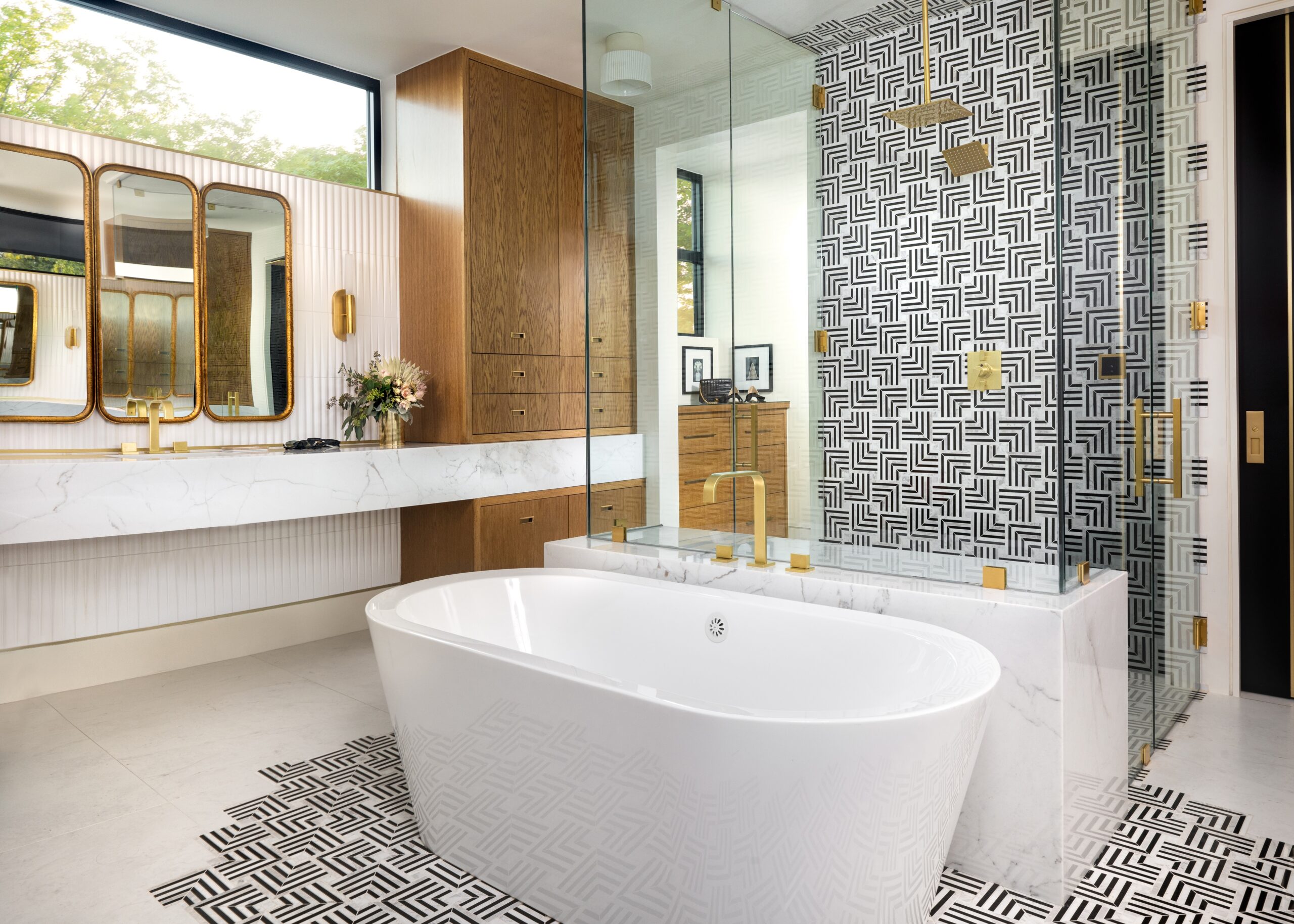 tile patterns for modern bathrooms