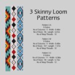 Bead Loom Patterns Bead Weaving Techniques Narrow LOOM Beaded Bracelet Patterns