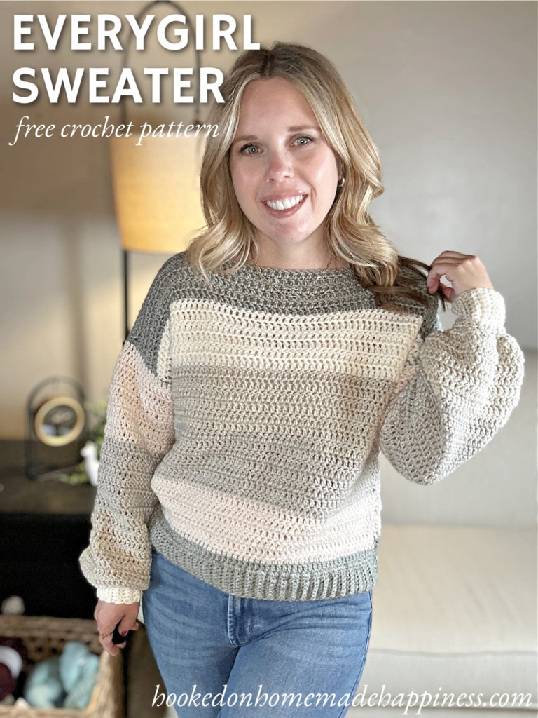 Beginner Crochet Sweater With Video Tutorial Hooked On Homemade Happiness Beginner Crochet Sweater With Video Tutorial Hooked On Homemade Happiness