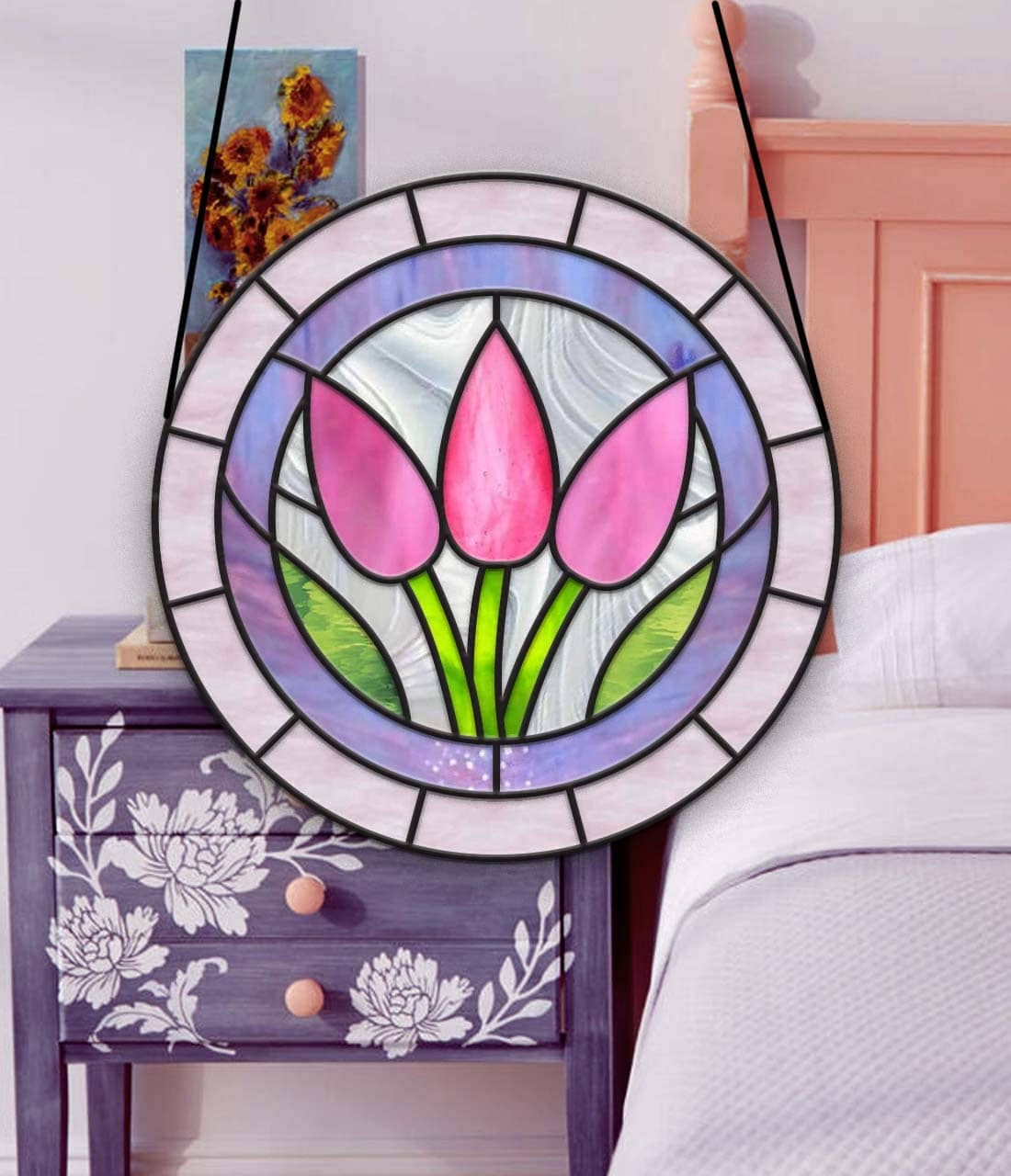 Beginner Stained Glass Patterns Tulips Crealandia
