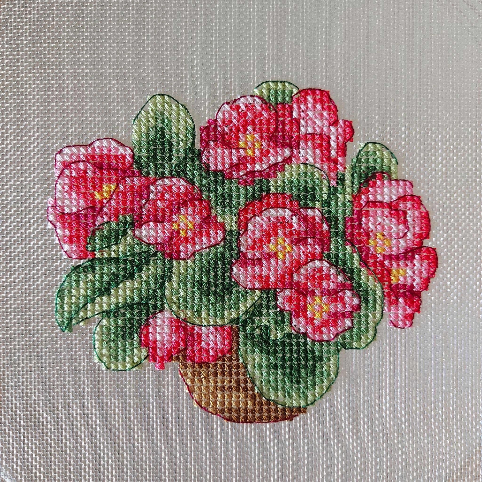 Begonia Flower Cross Stitch Chart By Artmishka Cross Stitch