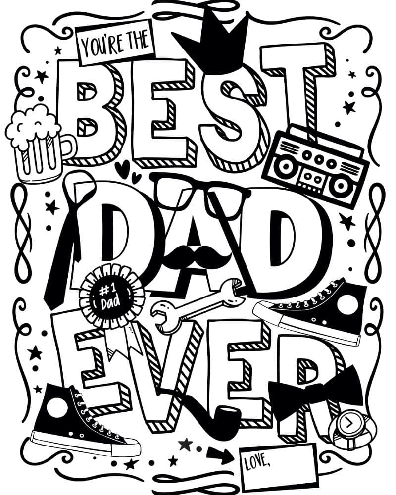 fathers day coloring page fathers day coloring page