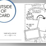 Birthday Card For Dad From Kids Printable Coloring Page Father Birthday Gift All About My Daddy DIY Fill In The Blank Template For Dad Etsy