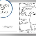 Birthday Card For Dad From Kids Printable Coloring Page Father Birthday Gift All About My Daddy DIY Fill In The Blank Template For Dad Etsy