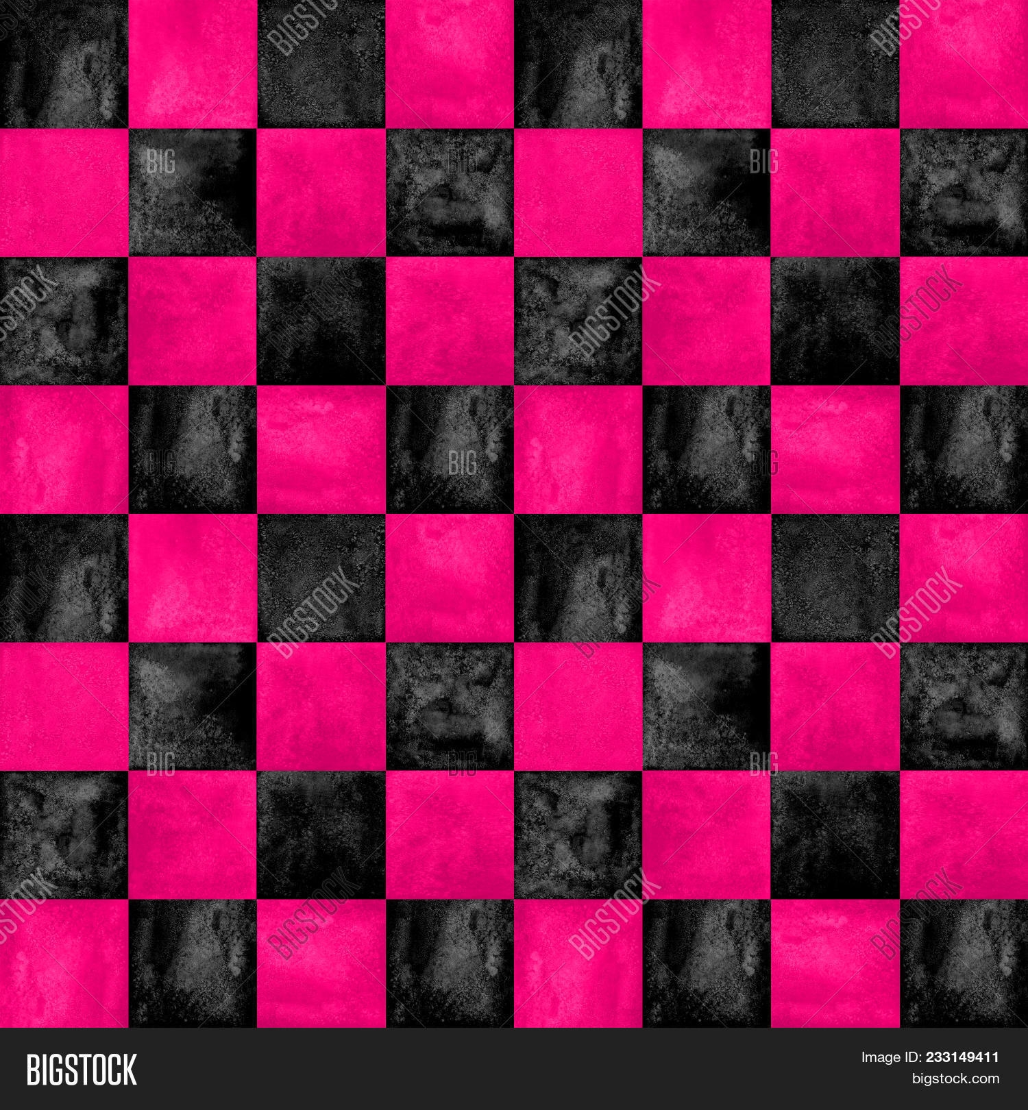 Black Pink Checkered Image Photo Free Trial Bigstock