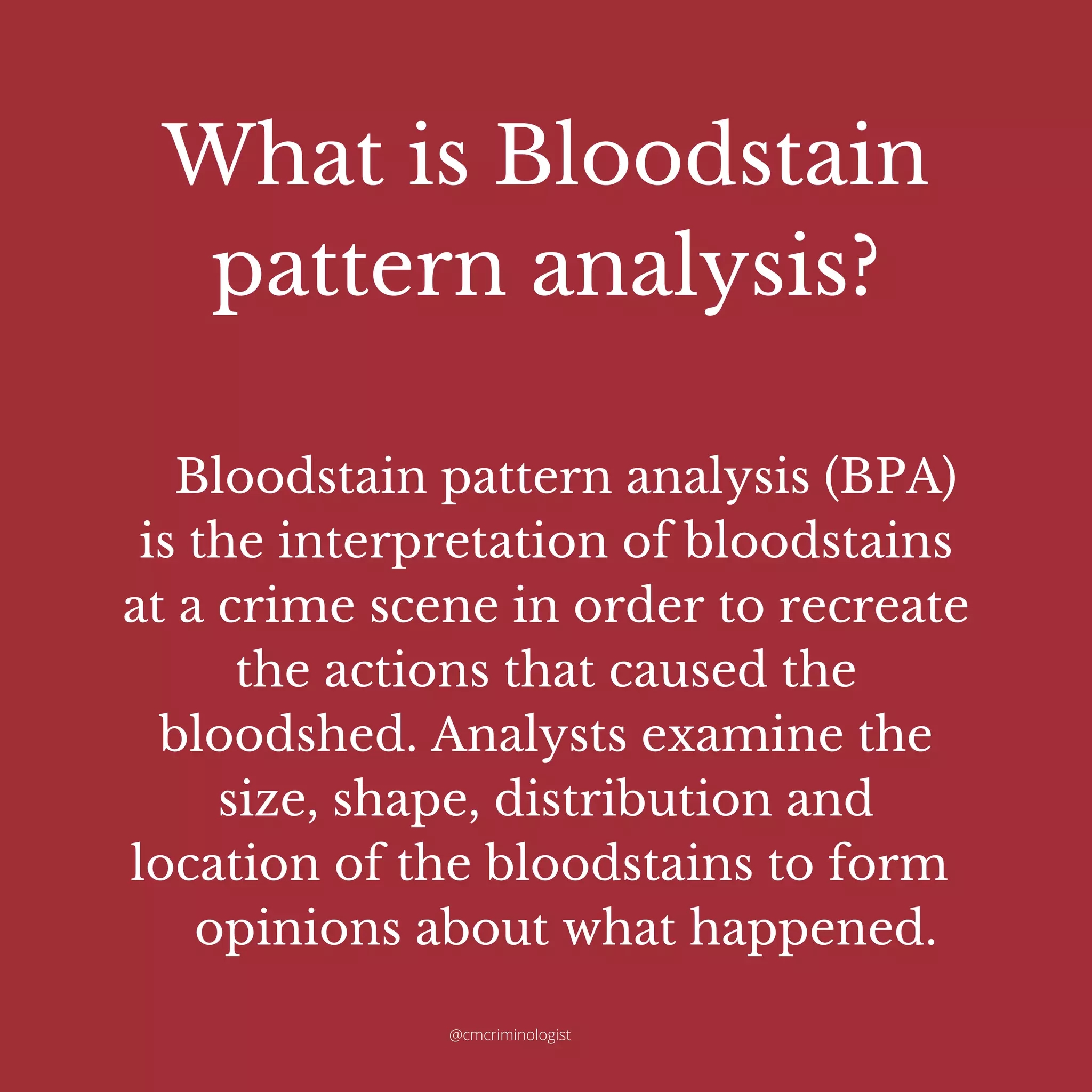 Bloodstain Pattern Analysis PDF