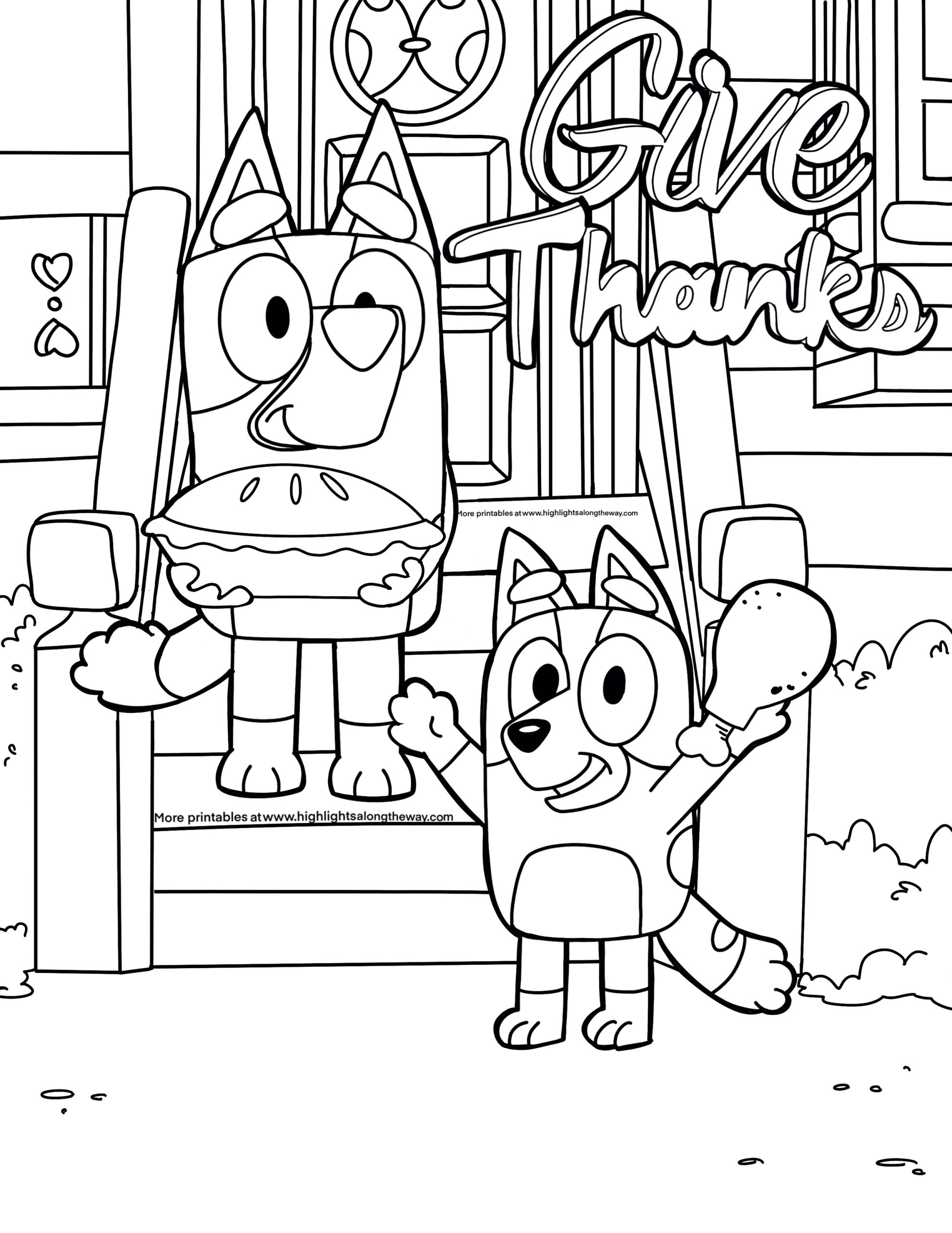 printable thanksgiving coloring pages