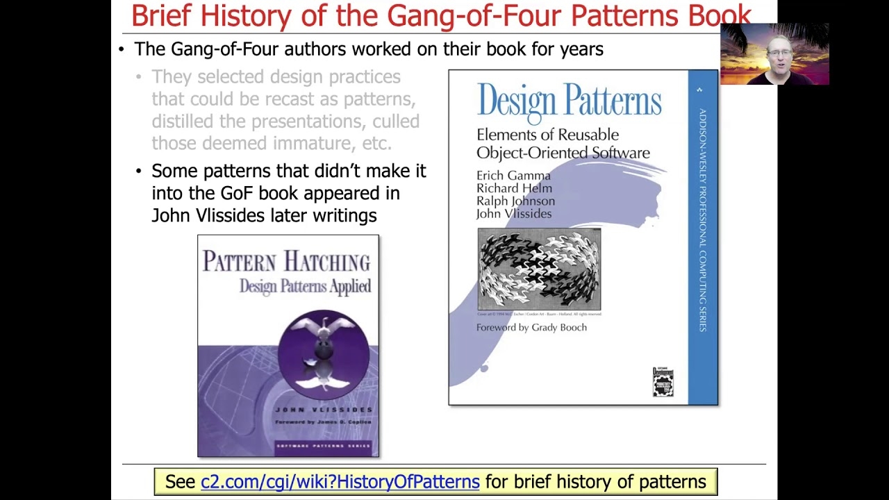 Brief History And Structure Of The Gang Of Four Patterns Book YouTube