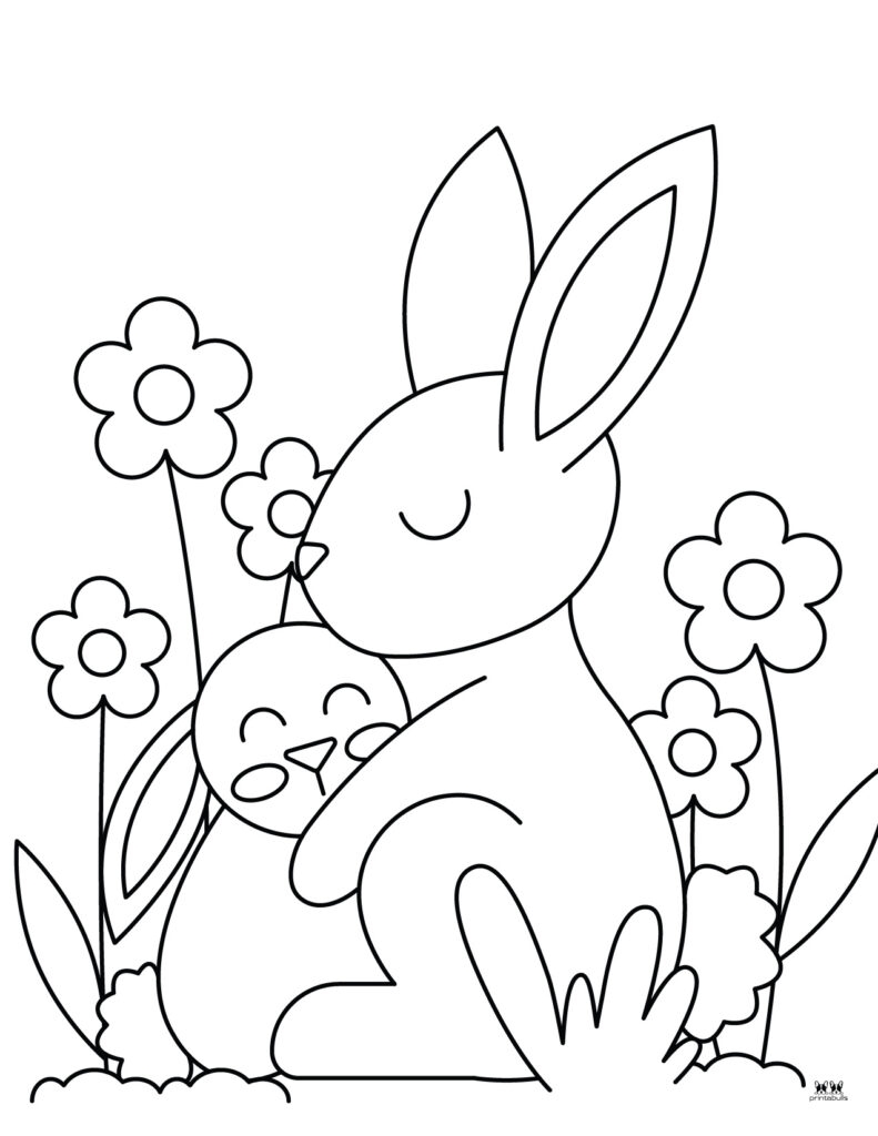 free rabbit coloring pages