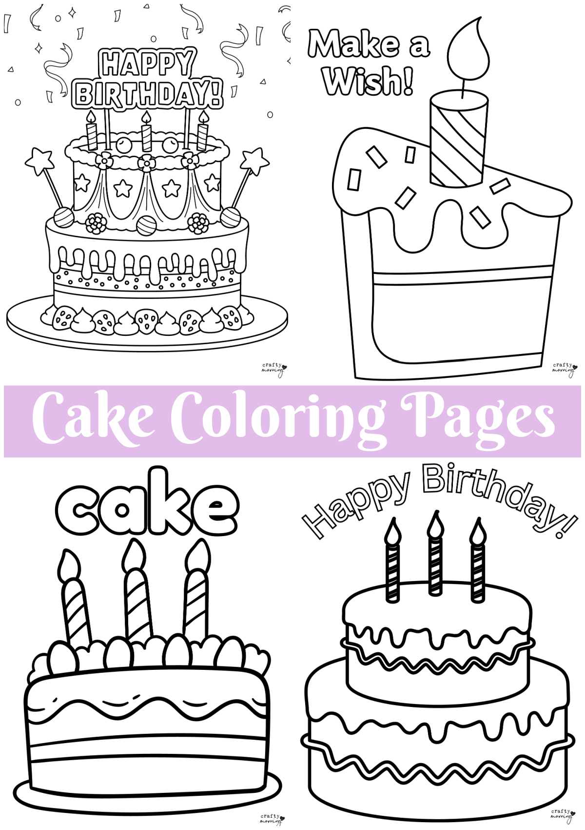 birthday cake coloring sheet birthday cake coloring sheet