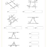 Calculating Angles On Parallel Lines With Transversals C with Clues Worksheet 8th Grade PDF Worksheets Cazoom Math
