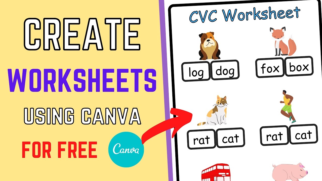 Canva Free Create Worksheets Like A Pro YouTube
