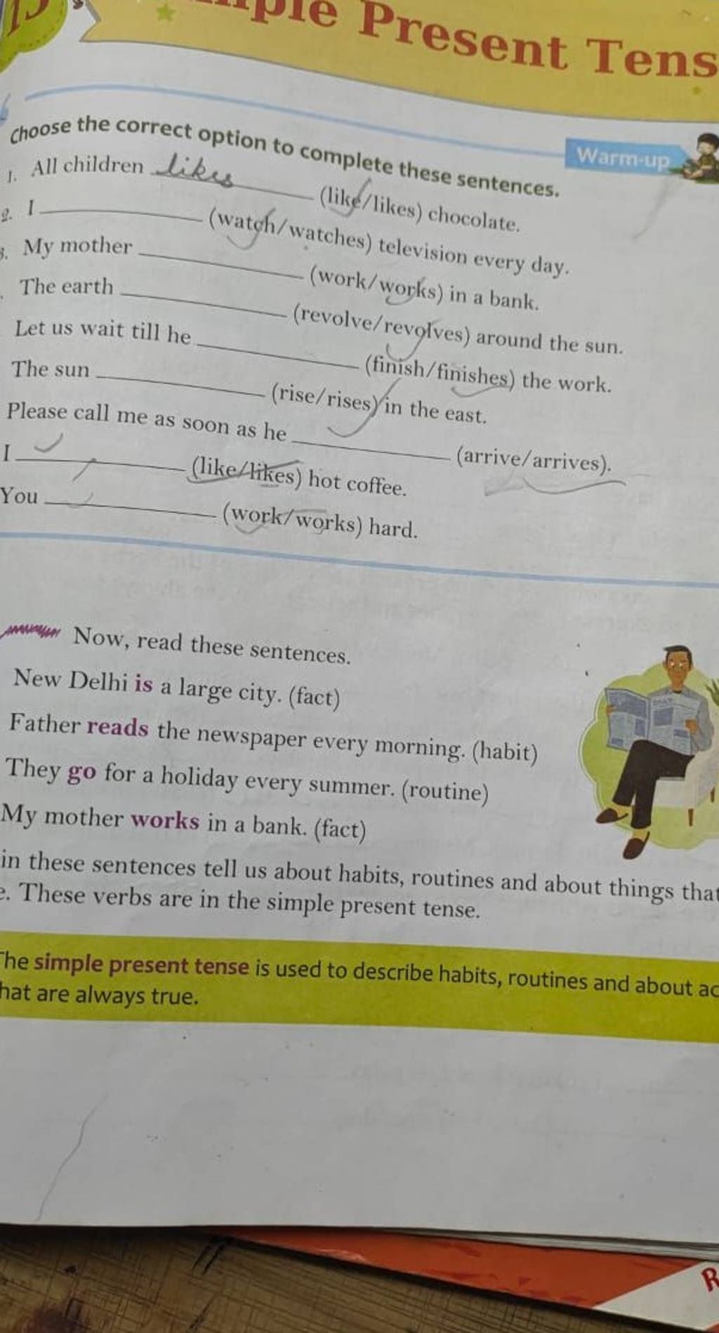 choose the correct option to complete the sentences choose the correct option to complete the sentences