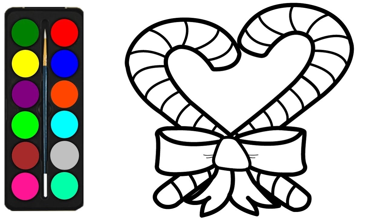 candy cane coloring pages