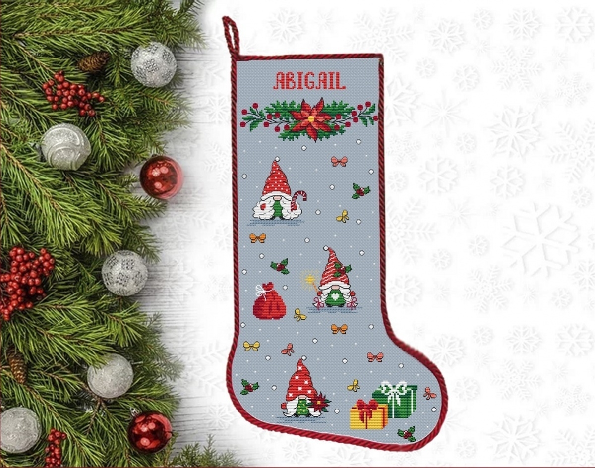 Christmas Stocking Gnomes Cross Stitch Pattern Code AN 176 Anna Nolfina Buy Online On Mybobbin Christmas Stocking Gnomes Cross Stitch Pattern Code AN 176 Anna Nolfina Buy Online On Mybobbin