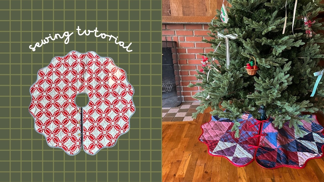 Christmas Tree Skirt Sewing Tutorial Connie Tree Skirt Pattern YouTube