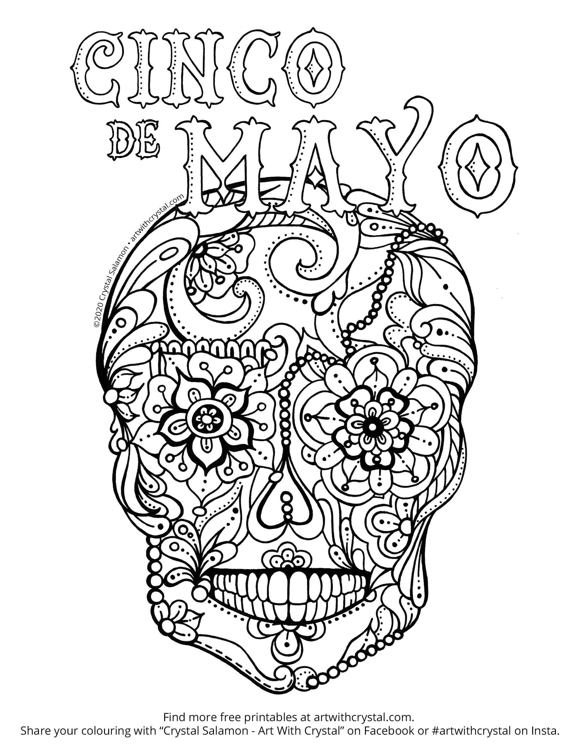 cinco de mayo color pages cinco de mayo color pages